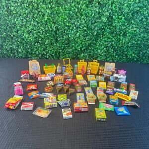 Zuru Mini Brands Food and Toys 71 Piece Lot As Pictured Great Kids Gift